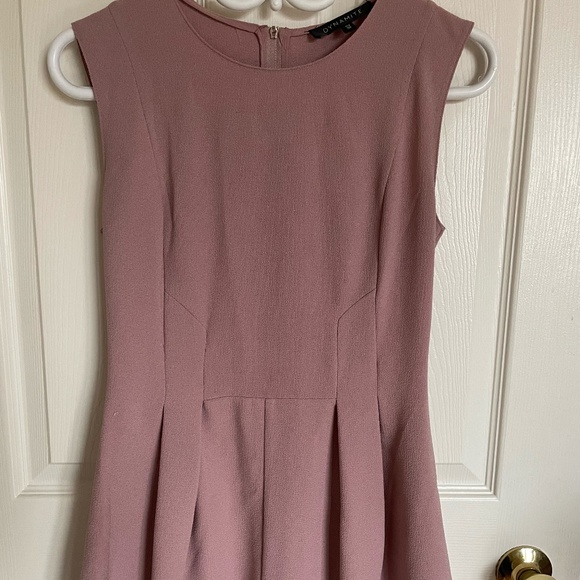 Dusty Rose High Neck Work Appropriate Dress - Picture 1 of 1